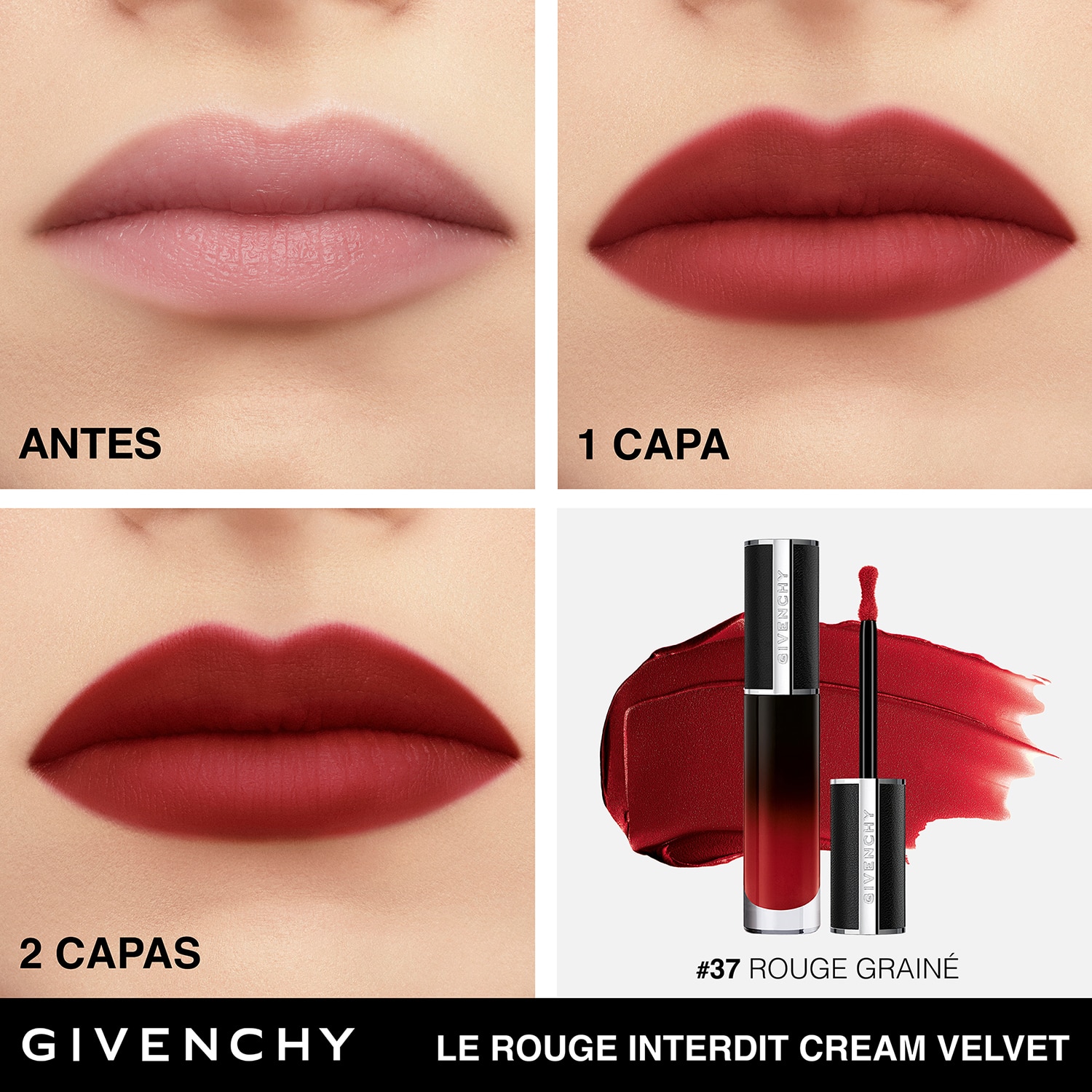LE ROUGE INTERDIT CREAM VELVET (LABIAL HUMECTANTE MATE EFECTO DIFUMINADO)